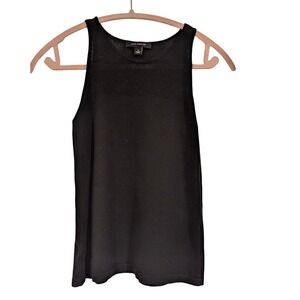 Ann‎ Taylor Knit Tank Top Sleeveless Black Casual Layering Top Size S